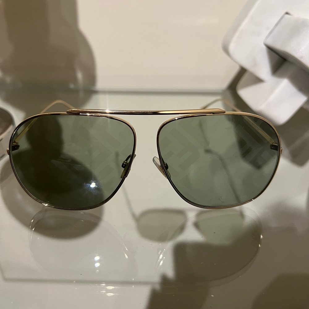 Fendi print green glass shades